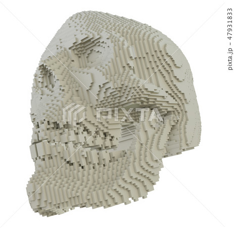 3d printed skull isolated 3d printed skull isolated 47931833