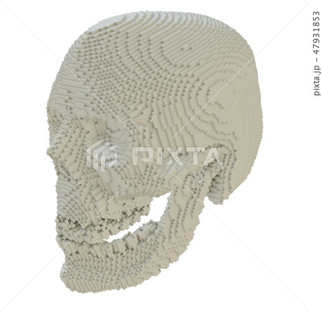 3d printed skull isolated 3d printed skull isolated 47931853