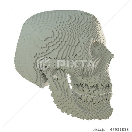 3d printed skull isolated 3d printed skull isolated 47931858