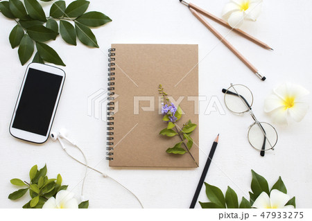 notebook planner with mobile phone for business 47933275