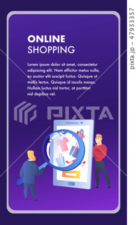 Online Shopping Website Element Vector Template Online Shopping Website Element Vector Template 47933357