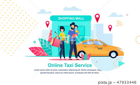 Shopping Mall. Online Taxi Service. Streets City. Shopping Mall. Online Taxi Service. Streets City. 47933446