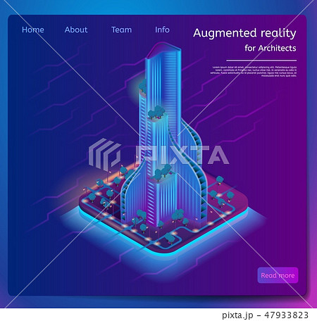 Isometric Banner Augmented Reality for Architects Isometric Banner Augmented Reality for Architects 47933823