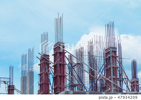 work construction in building high site workplace  47934209