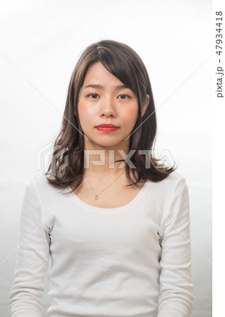 顔認識　真顔 47934418