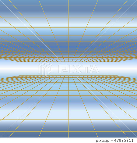 パース グリッド 遠近イメージのイラスト素材