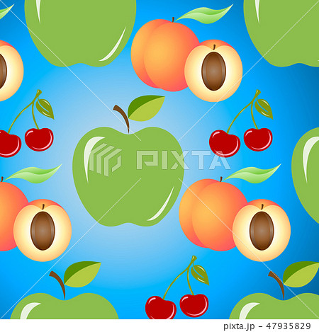 Seamless background with juicy fruits 47935829