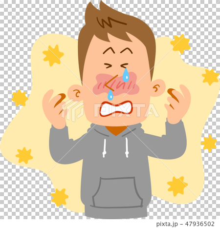 一個年輕人患花粉症 47936502