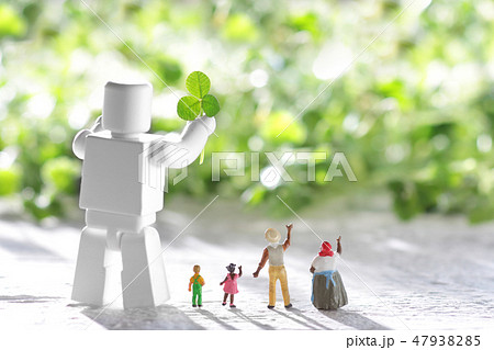 人類とロボットが共存する明るい未来社会 人類とロボットが共存する明るい未来社会 47938285