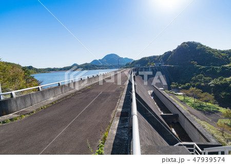 宮城大和町の南川ダム堰堤 47939574