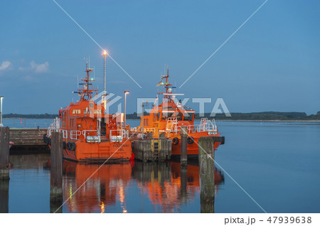Pilot boat in Travemuende 47939638
