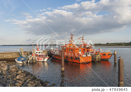 Pilot boat in Travemuende 47939645