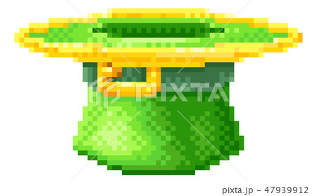 Leprechaun Hat St Patricks Day Pixel Art Icon Leprechaun Hat St Patricks Day Pixel Art Icon 47939912