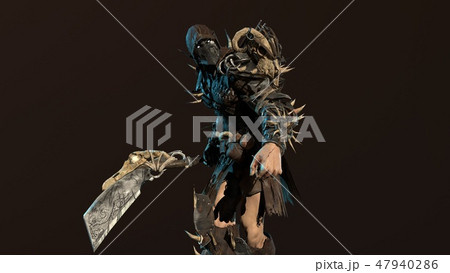 fierce orc fighter 3d render fierce orc fighter 3d render 47940286