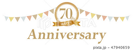 70周年アニバーサリーデコ 47940659