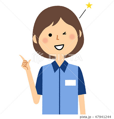 女性店員 指をさす 女性店員 指をさす 47941244