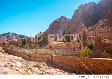 Church and monastery in Saint Catherine Egypt, Sinai 47941738