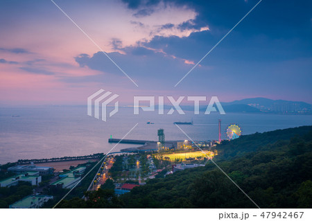 Wolmi amusement park after Sunset at incheon 47942467