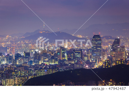 Seoul city , South Korea Seoul city , South Korea 47942487