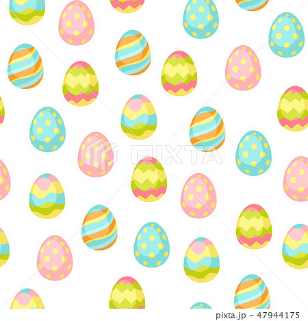 Happy Easter seamless pattern wiht eggs. 47944175