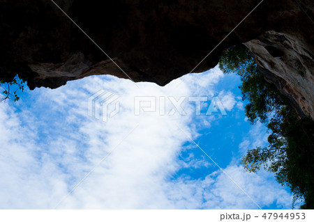silhouette rock cliff mountain in nature beautiful silhouette rock cliff mountain in nature beautiful 47944953