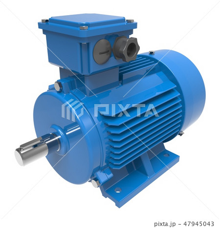 Electric water pump 3d illustration isolated on the white background 47945043