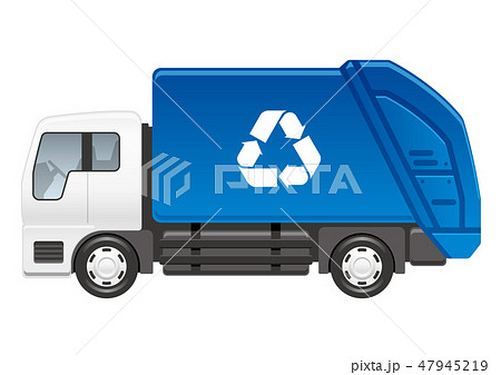 ゴミ収集車のイラスト 47945219