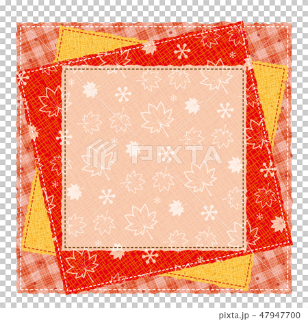 Patchwork style pattern Pattern frame... - Stock Illustration [47947700 ...