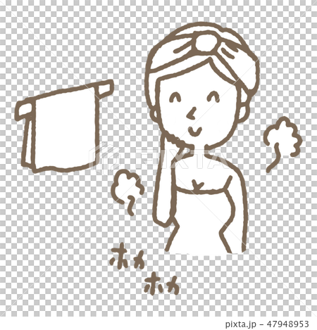 After bath [Line drawing/Series] 47948953