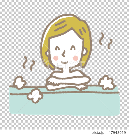 女性【線画・シリーズ】 47948959