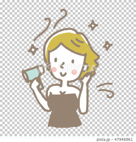 女性【線画・シリーズ】 47948961