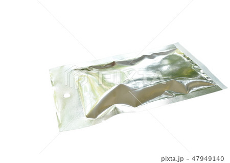 snack package aluminum foil mock-up snack package aluminum foil mock-up 47949140
