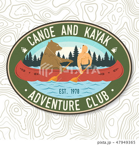 Canoe and Kayak club. Vector. Concept for shirt, stamp or tee. Vintage typography design with Canoe and Kayak club. Vector. Concept for shirt, stamp or tee. Vintage typography design with 47949365