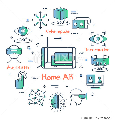 Vector augmented reality for home design Vector augmented reality for home design 47950221