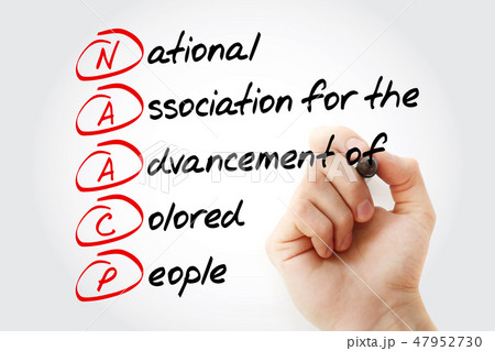 NAACP - acronym with marker 47952730