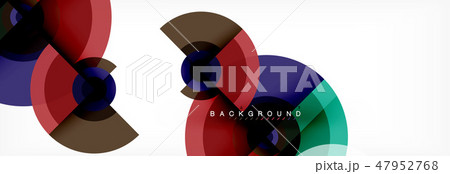 Round circles and triangles abstract background Round circles and triangles abstract background 47952768