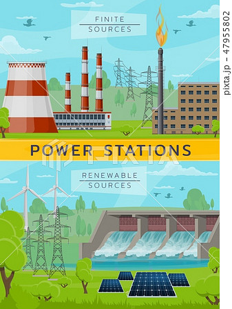 Eco energy power and nuclear plant, water dum Eco energy power and nuclear plant, water dum 47955802