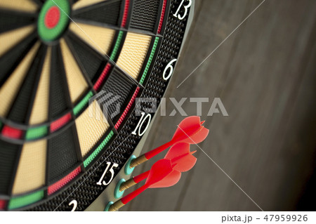 Close up of darts game 47959926