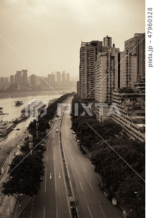 Chongqing Urban buildings aerial 47960328