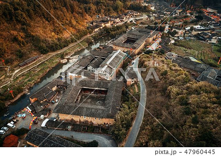 Fujian Tulou aerial view 47960445