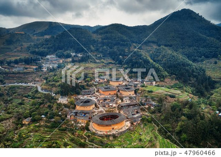 Fujian Tulou aerial view 47960466