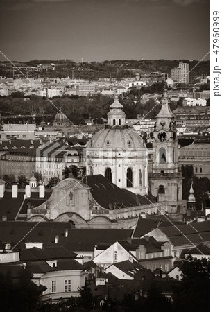 Prague skyline rooftop view dome 47960999