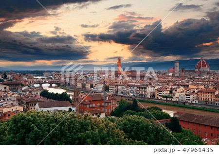 Florence sunset skyline 47961435