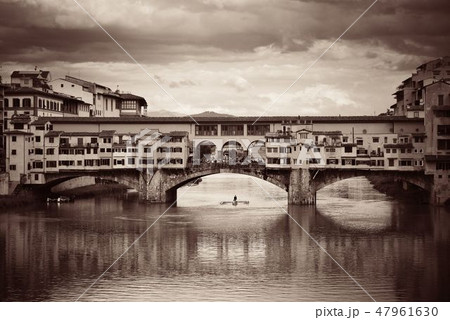 Florence Ponte Vecchio black and white Florence Ponte Vecchio black and white 47961630