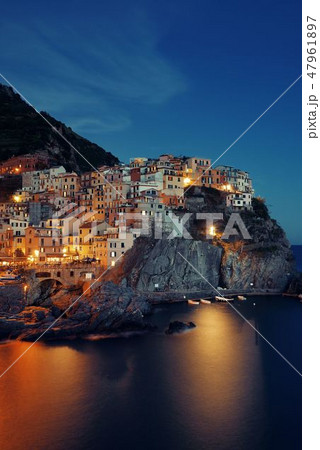 Manarola in Cinque Terre night 47961897
