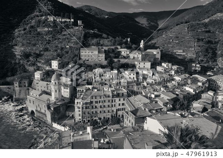 Vernazza Cinque Terre aerial Vernazza Cinque Terre aerial 47961913