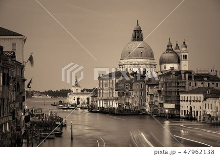 Venice Grand Canal night Venice Grand Canal night 47962138