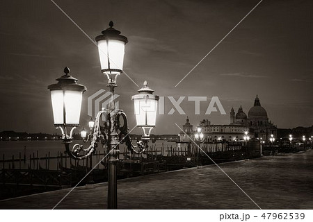 Venice Santa Maria della Salute church at night 47962539