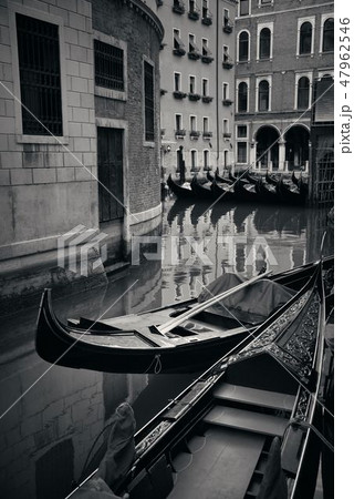 Venice Gondola in canal 47962546