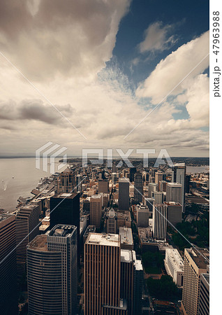 Seattle rooftop panorama 47963988